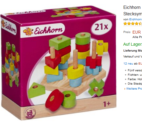 Eichhorn Steckplatte mit Stecksymbole