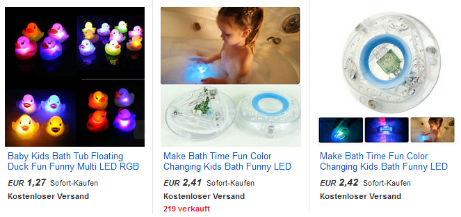 LED-Spielzeug für Badewanne, lustig, bunt, billig