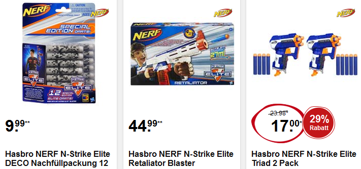 Nerf-Angebote bei Intertoys