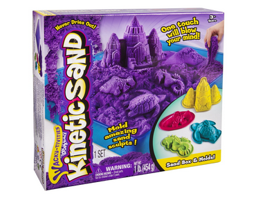 lila Kinetic Sand mit Sandkasten & Formen