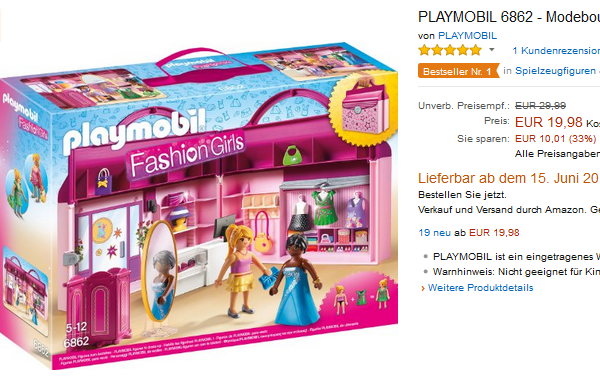 playmobil Fashion Girls mit Modeboutique