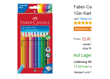 12er-Pack Farbstifte Jumbo GRIP