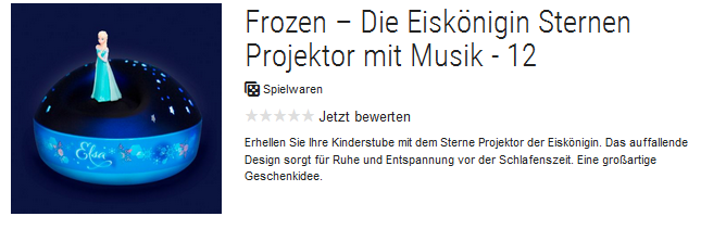 Die Eiskönigin Projektor & Nachtlicht