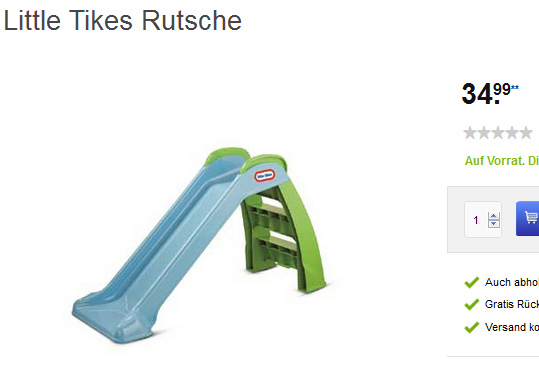 Kinderrutsche von Little Tikes versandkostenfrei für 34,99 Euro