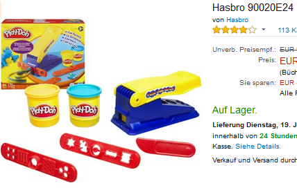 Knetwerk von Play-Doh billig bei Amazon