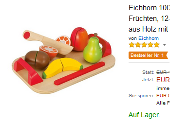 Schneidebrett-Set von Eichhorn Obst & Früchte