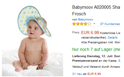 Shampooaugenschutz von Babymoov für 6,99 Euro