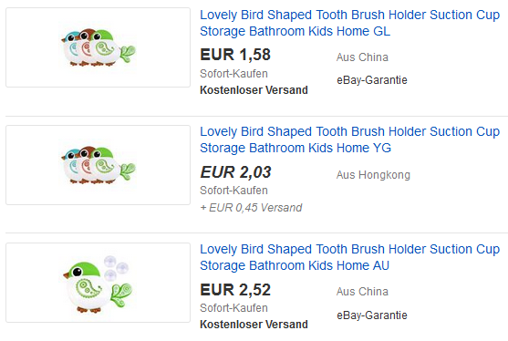Vogel-Zahnbürstenhalter für Kinder mit Saugnapf