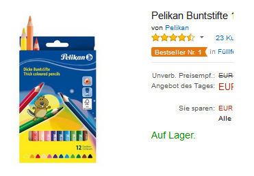 Pelikan Buntstifte bei Amazon, Holzfarbstifte billig bestellen