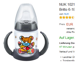 Trinklernflasche Romero Britto von NUK