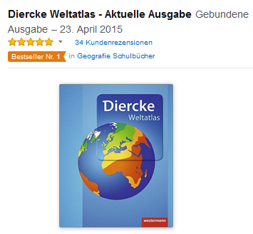 Weltatlas von Diercke, versandkostenfreier Bestseller