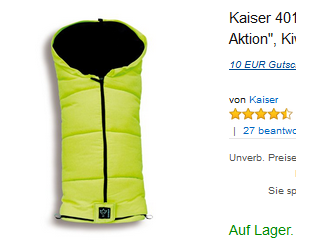 Fußsack für Babys von Kaiser - Thermo Aktion