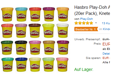 Hasbro Farben-Set A7924EU4 mit 20 Kneten