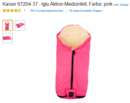 Kinderwagen- & Baby-Fußsack Iglu Aktion von Kaiser nur 111,11 Euro