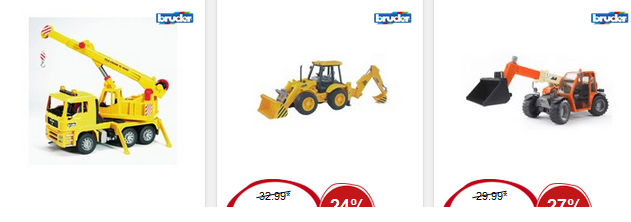 Bruder Spielzeug bei Intertoys, Screenshot