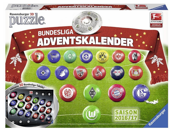 Bundesliga Adventskalender & Ravensburger 3D-Puzzle