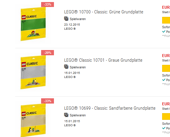 Grundplatte von LEGO reduziert & versandkostenfrei bei bücher.de