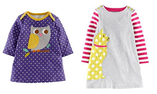 lange T-Shirts & Kleider für Mädchen von Kaily