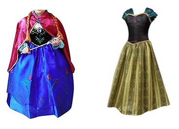 Prinzessin-Kostüm Anna von Frozen & Die Eiskönigin für Mädchen