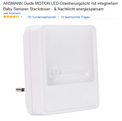 ANSMANN Guide Motion Nachtlicht & Orientierungslicht