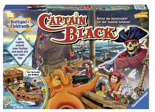 Captain Black Kinderspiel & Brettspiel mit Geisterschiff