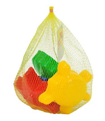 Sandformennetz mit Meerestieren
