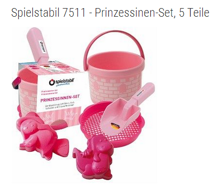 Spielstabil Sandformen-Set rosa Prinzessin