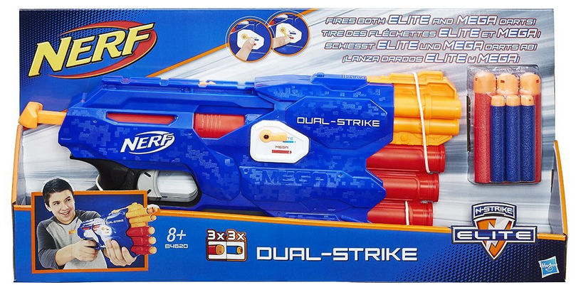 NERF Blaster Dual Strike B4620EU4 reduziert