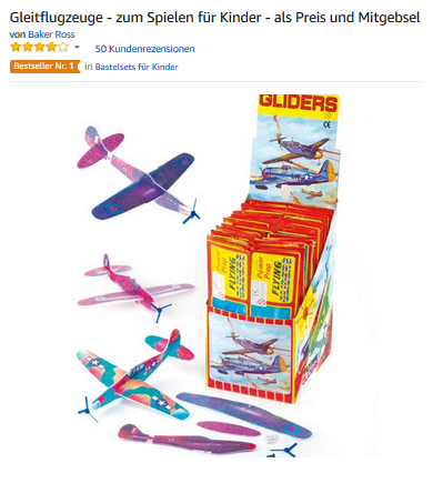 Gleitflugzeuge zum Bauen