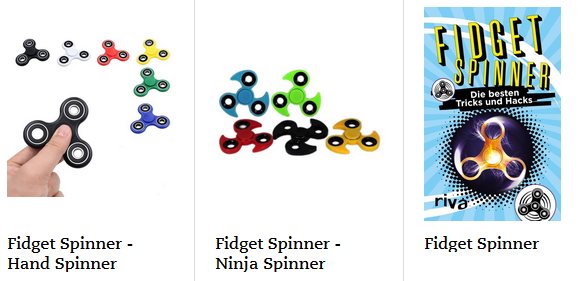 Fidget Spinner beim Thalia Onlineshop