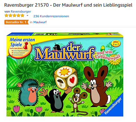 Der Maulwurf und sein Lieblingsspiel