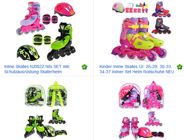 Inline Skates bei ebay: tolle Sets für Kinder