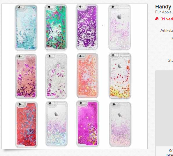 Glitzhülle & Glittercase für Handy & Smartphone