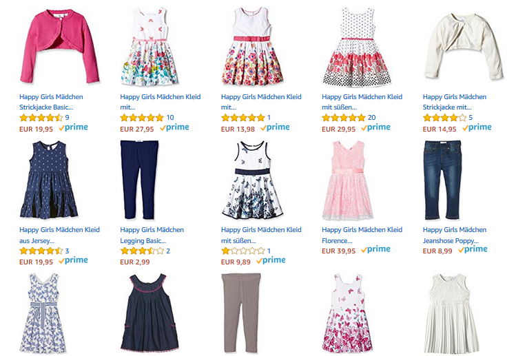 Happy Girls Mädchenmode bei Amazon