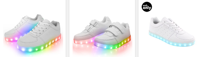 leuchtende LED-Sneaker für Kinder