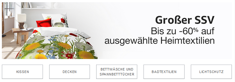 reduzierte Heim-Textilien bei amazon