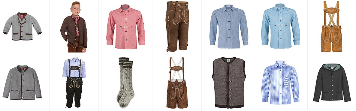 Trachenkleidung für Jungen bei Amazon