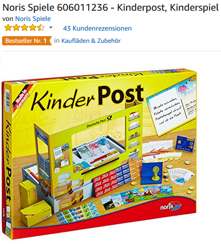 Kinderpost von Noris Spiele