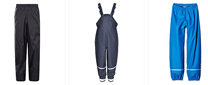 Regenhosen für Kinder bei Amazon