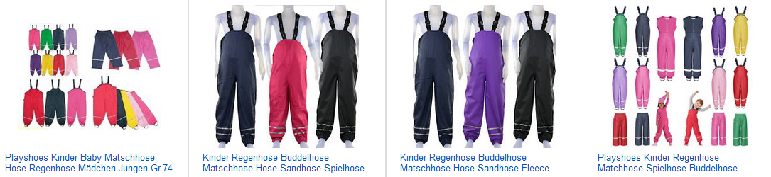 Regenlatzhosen für Kinder bei ebay