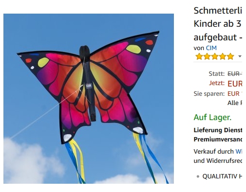 Schmetterling-Luftdrachen von CIM