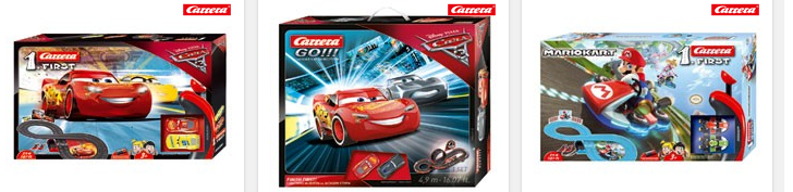 Carrera-Rennbahnen bei Intertoys.de