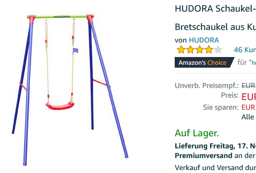 HD200 Hudora Schaukel billig bestellen