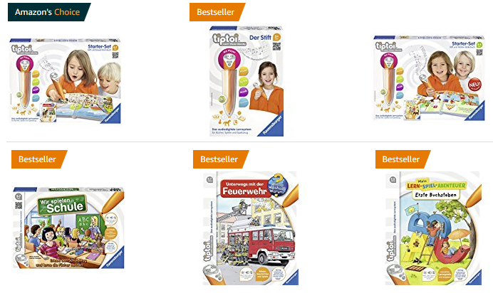 tiptoi-Sets günstig bei Amazon