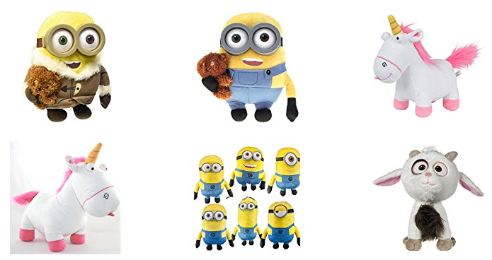 Plüschfiguren von Minions bei Amazon