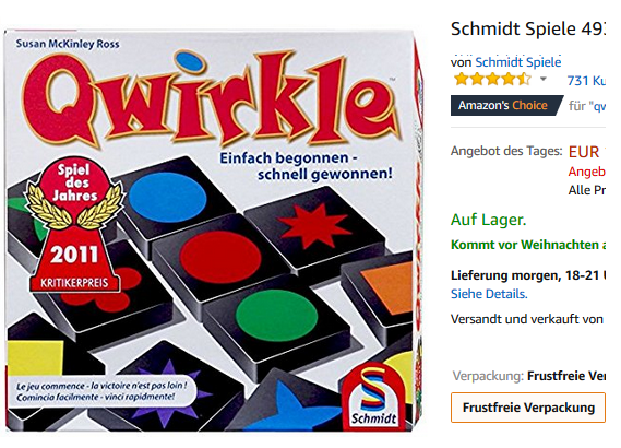 Qwirkle - Weihnachtsgeschenkidee für Familien