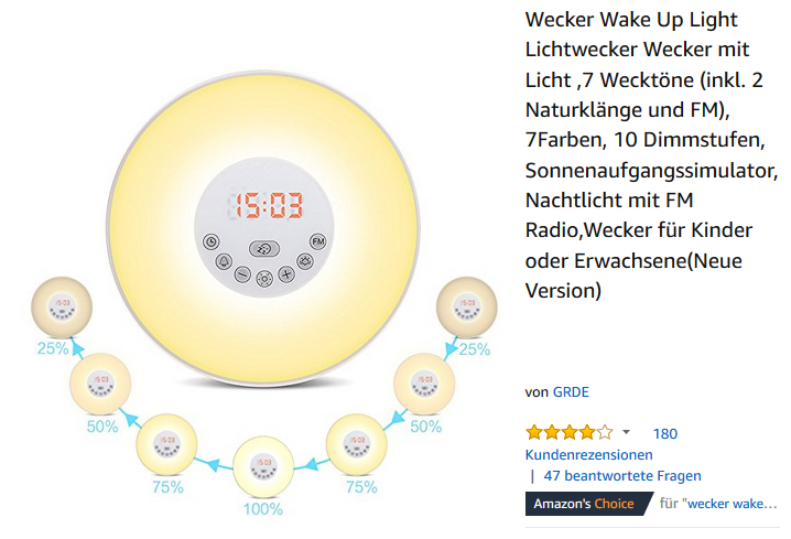 Wake Up Light Wecker