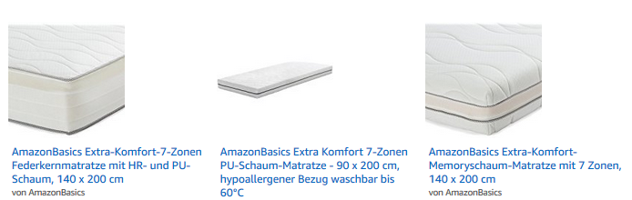 Matratzen Von AmazonBasics SparZwerge