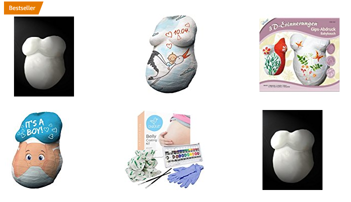 Gips-Sets für Babybauch in der Schwangerschaft