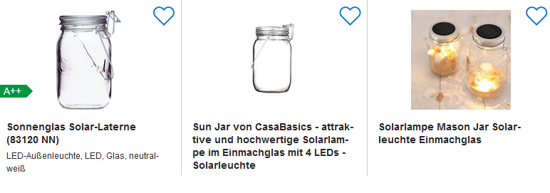 Sonnenglas billig durch Preisvergleich - Screenshot